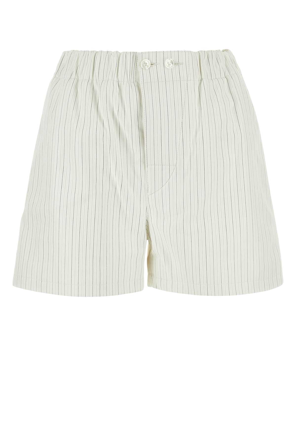 Bottega Veneta Women Printed Leather Shorts