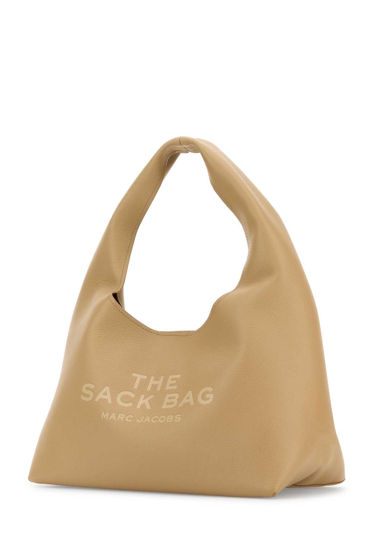 Marc Jacobs Women Beige Leather The Sack Bag Shopping Bag