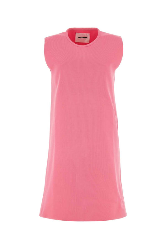 Jil Sander Women Fluo Pink Polyester Mini Dress