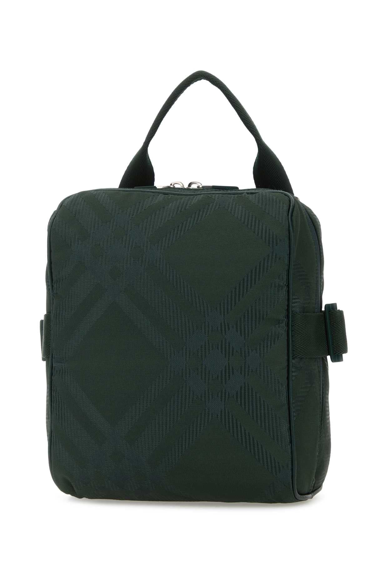 Burberry Men Bottle Green Fabric Crossbody Bag