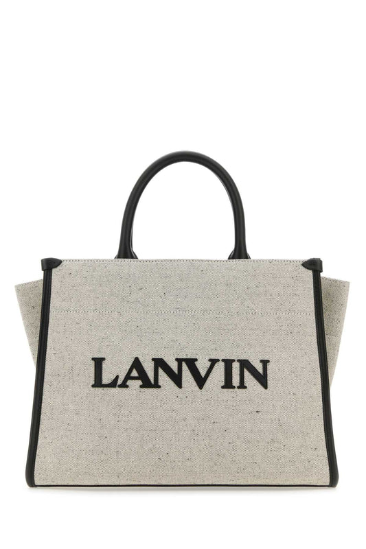 Lanvin Women Two-Tone Canvas Small In & Out Shopping Bag
