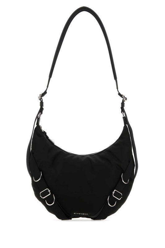 Givenchy Men Black Nylon Blend Voyou Crossbody Bag