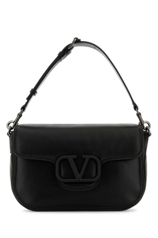 Valentino Garavani Men Black Leather Locã² Handbag