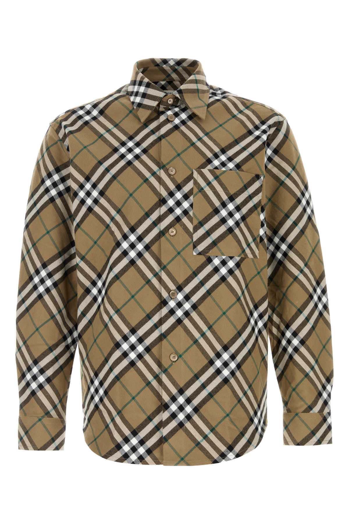 Burberry Men Embroidered Oxford Shirt