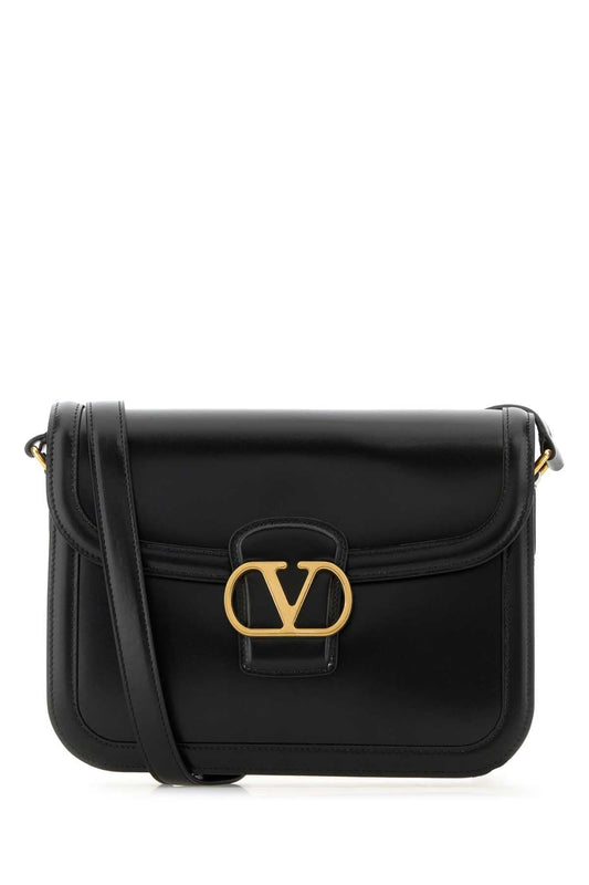 Valentino Garavani Women Black Leather 9To5 Shoulder Bag