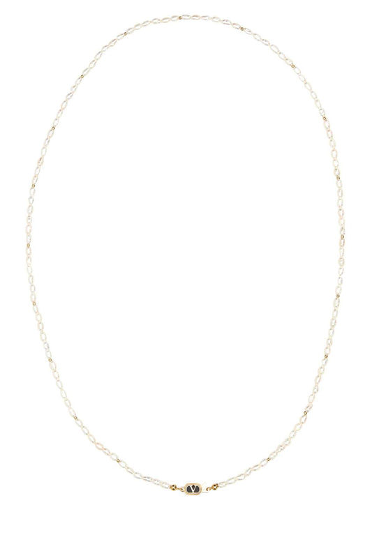 Valentino Garavani Women Pearls Ovalette Necklace
