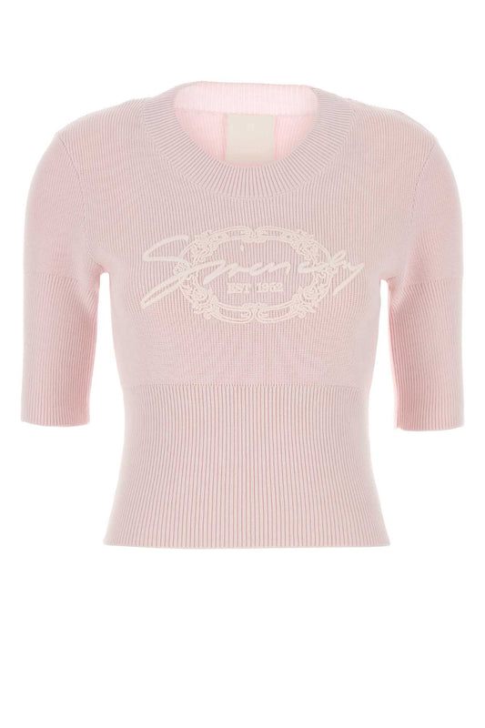 Givenchy Women Pastel Pink Cotton Blend Sweater