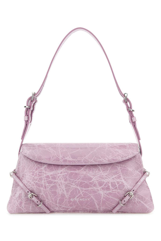 Givenchy Women Lilac Leather Pâ€™Tit Voyou Shoulder Bag