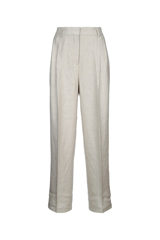 Toteme Women Double-Pleat Straight Trousers