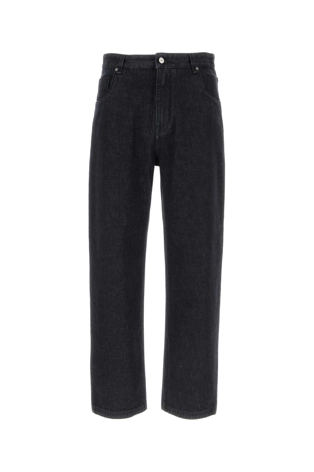 Fendi Men Black Denim Jeans