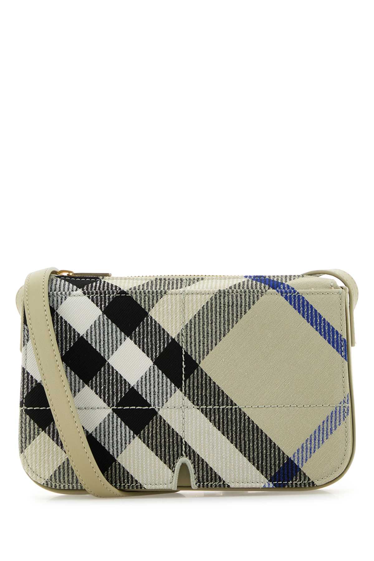Burberry Women Embroidered Canvas Snip Crossbody Bag