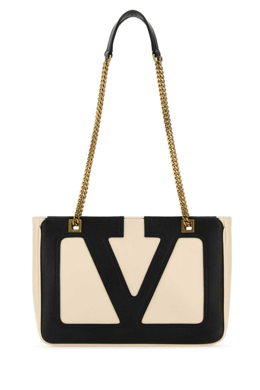 Valentino Garavani Men Ivory Nappa Leather Small Viva Superstar Shoulder Bag