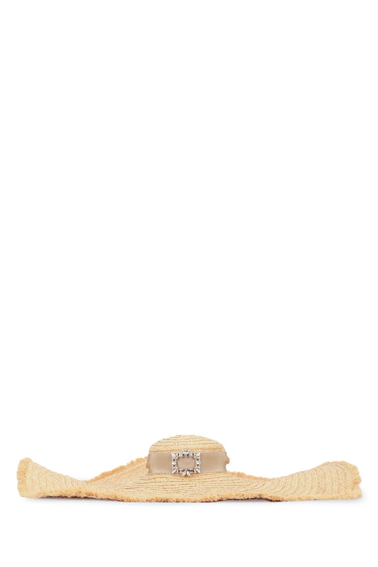 Roger Vivier Women Rv Broche Extra Rafia Hat