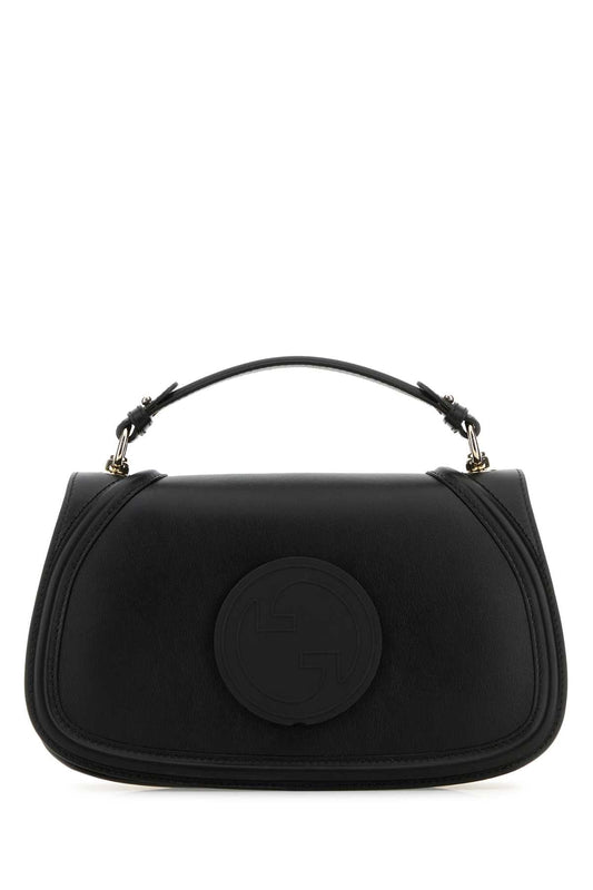 Gucci Women Black Leather Gucci Blondie Handbag