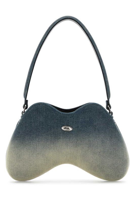 Diesel Women Denim Double-D Shoulder Bag