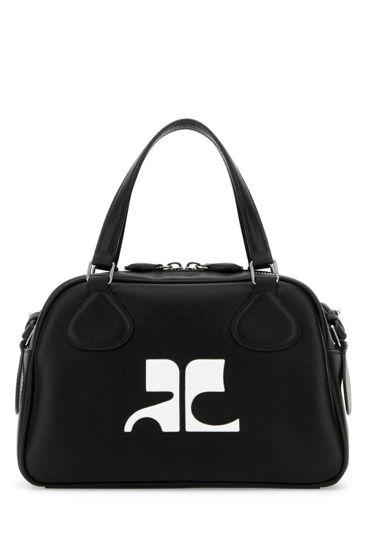 Courreges Women Black Leather Reedition Handbag