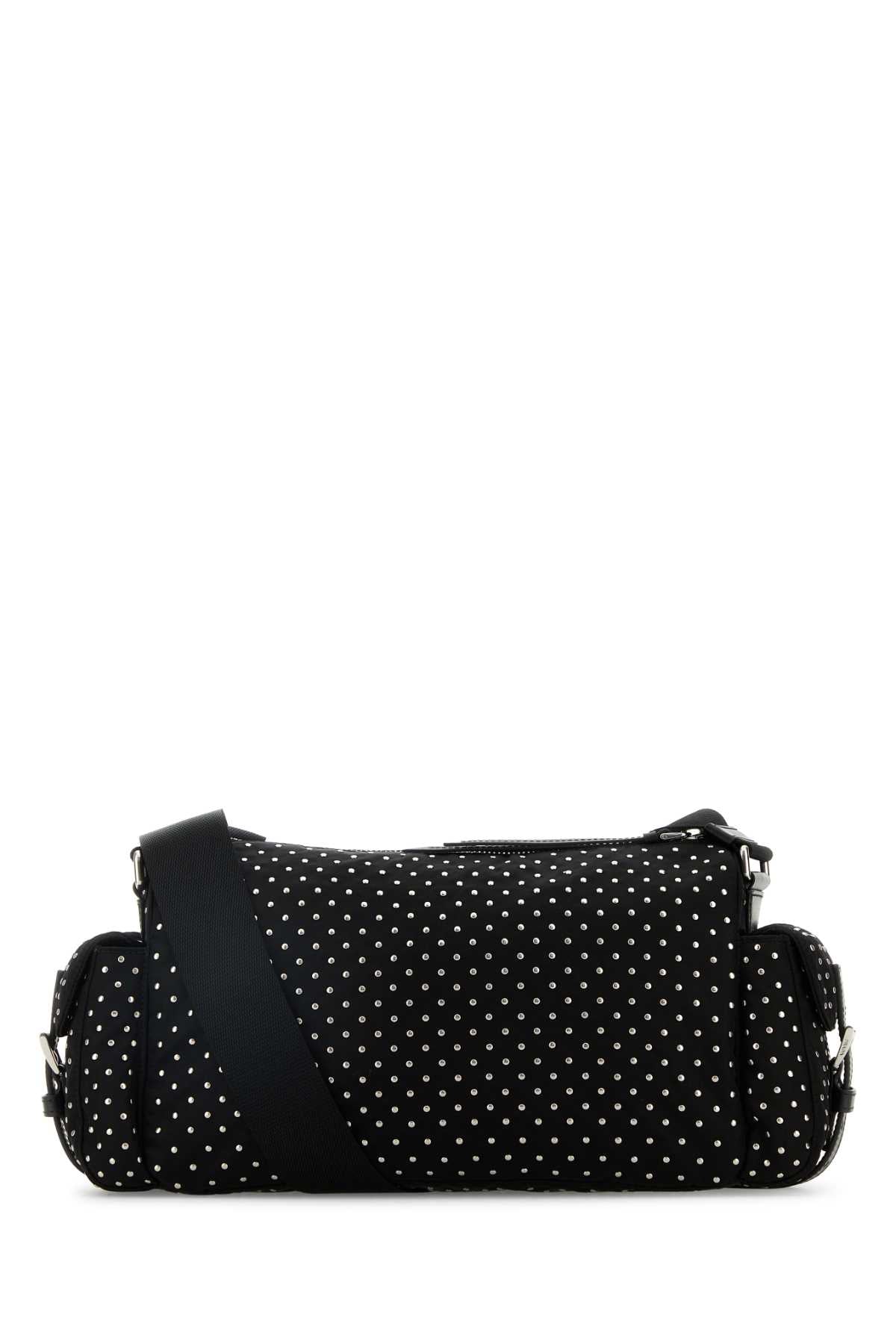 Prada Women Black Nylon Shoulder Bag