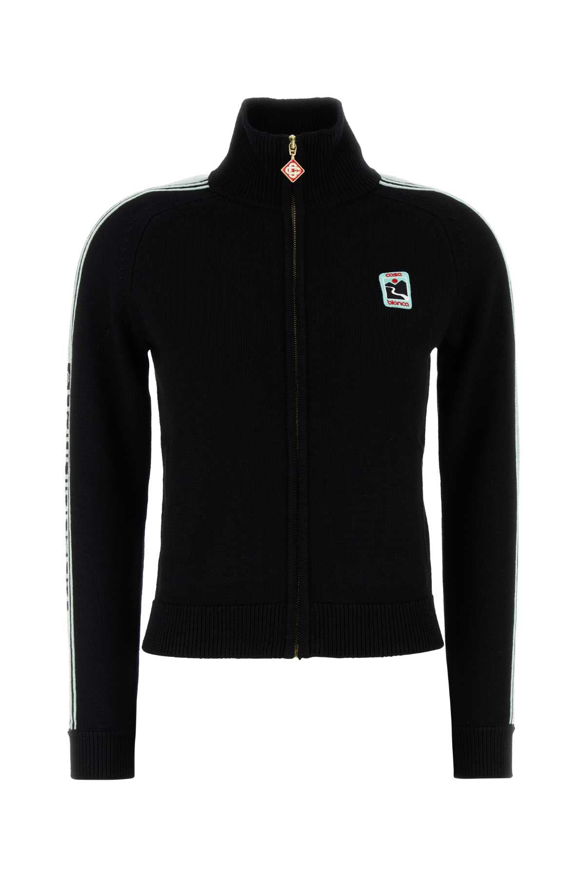 Casablanca Women Black Wool Cardigan