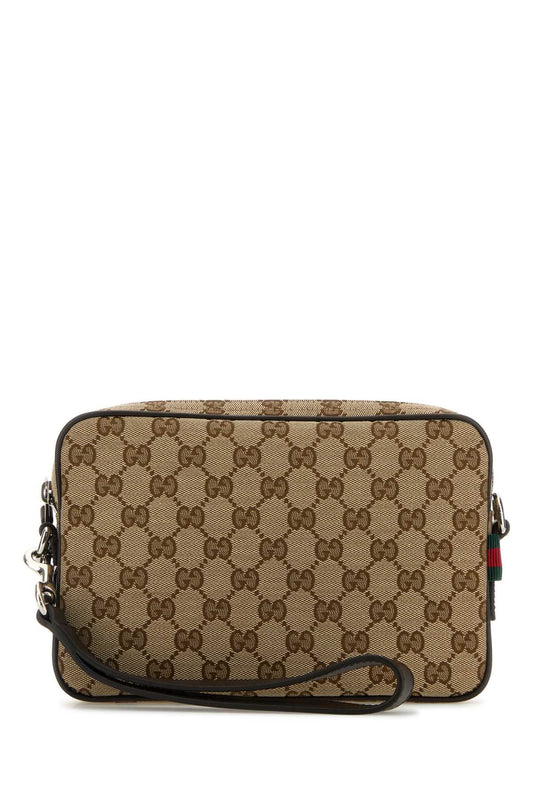 Gucci Men Gg Fabric Clutch