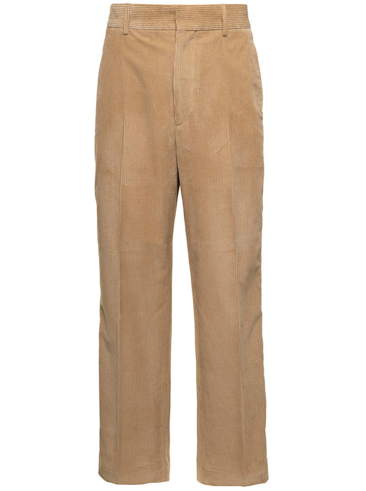 Palm Angels Men Pantalone Velluto Look