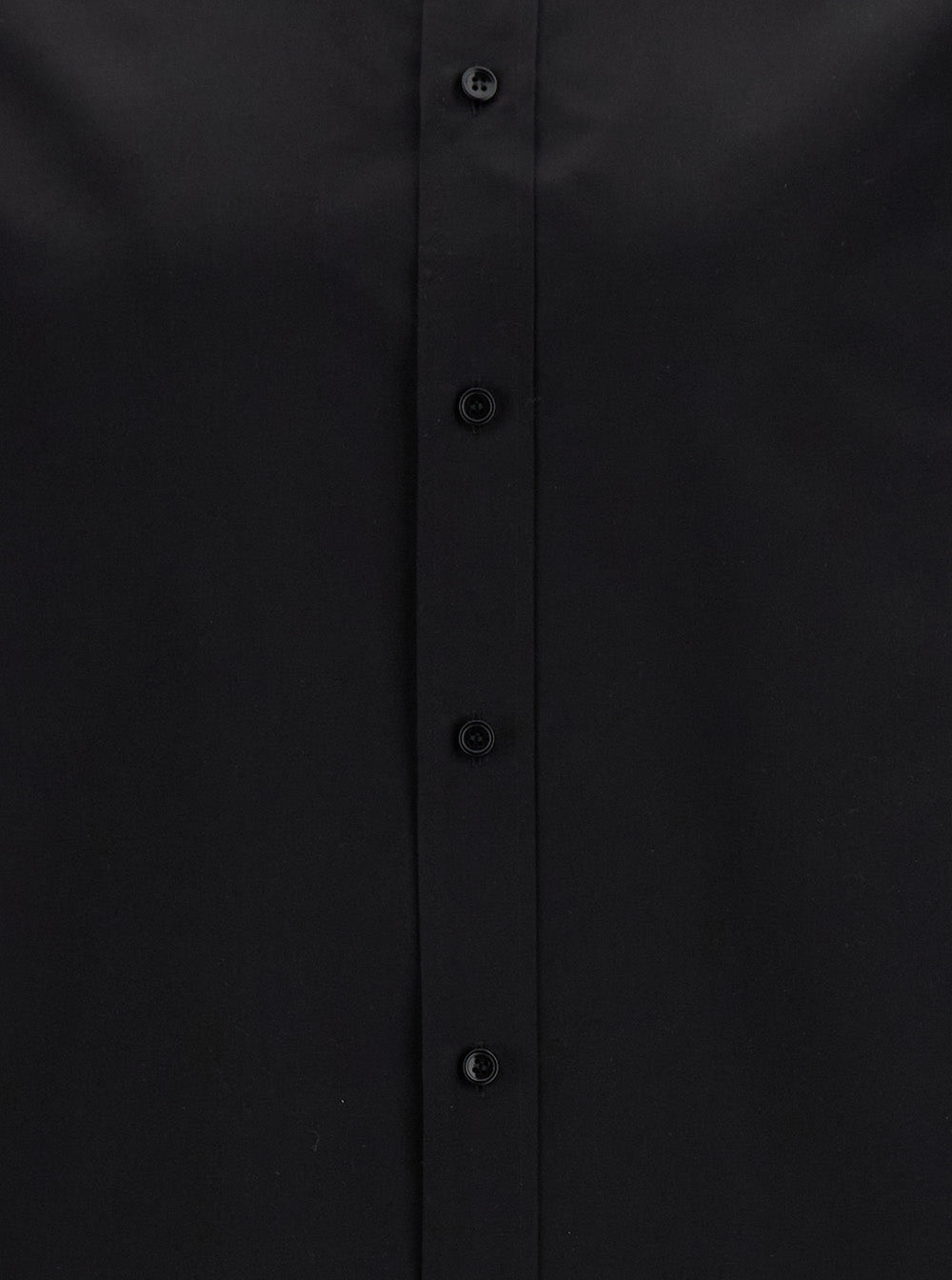 Saint Laurent Men Black Oversize Satin Shirt In Silk Man