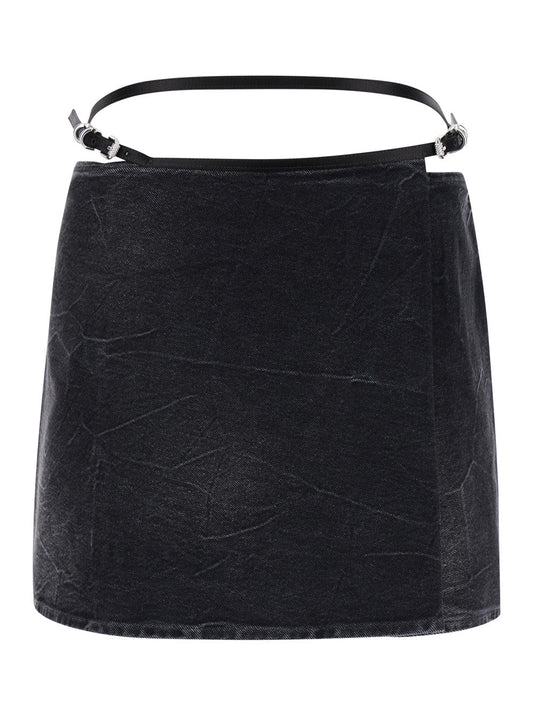 Givenchy Women Voyou Denim Skirt