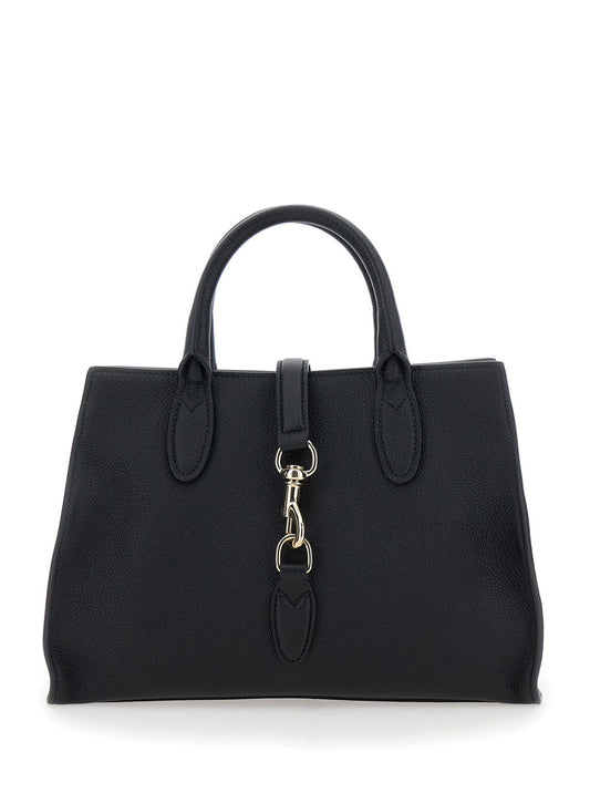 Gucci Women 'Jackie' Black Handbag With Horsebit On The Front And Removable Shoulder Strap In Leather Woman