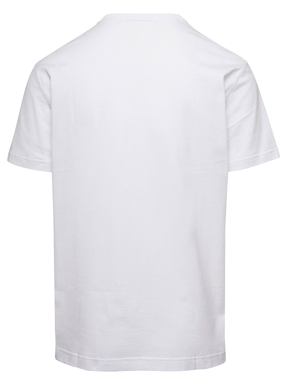Dolce & Gabbana Men Crew Neck 'Logo' White T-Shirt With Tag For Men