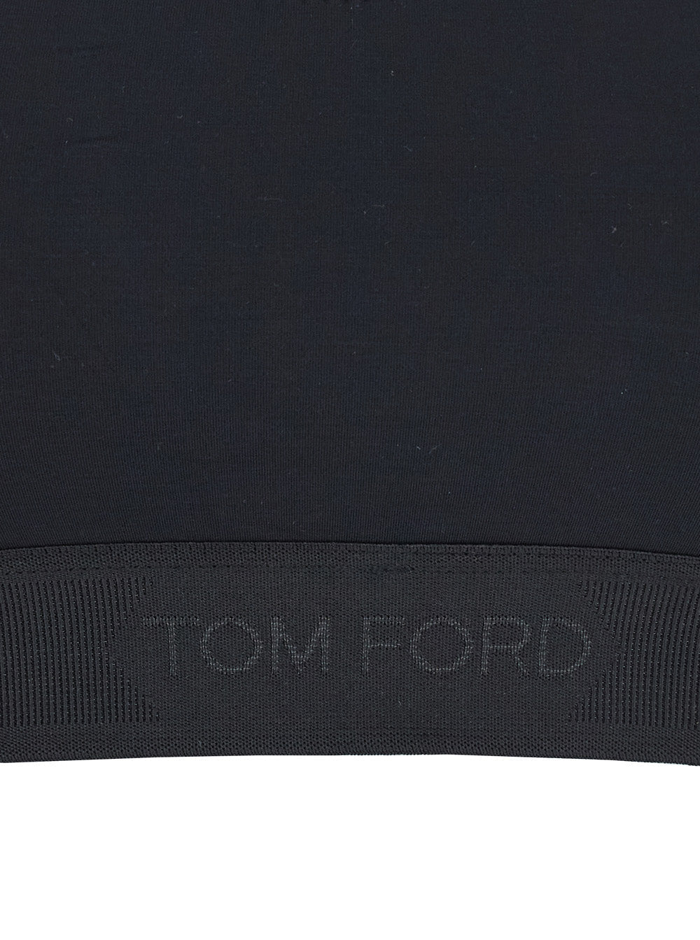 Tom Ford Women Top Bralette 'Brj016jex166l' With Wide Neckline And Logo Lettering On The Front In Black Stretch Modal For Women