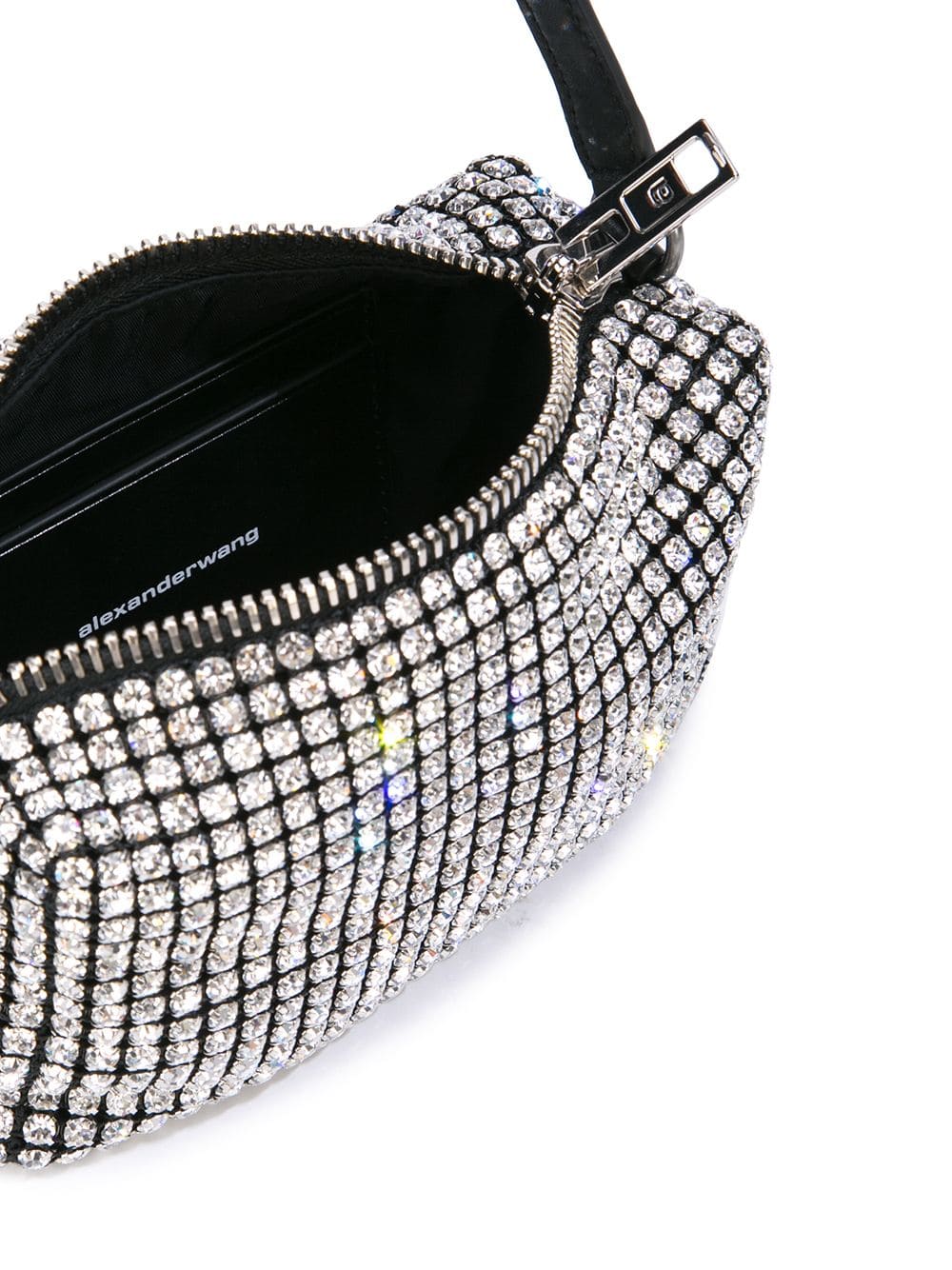 Alexander Wang Women Heiress Medium Pouch In Crystal Mesh
