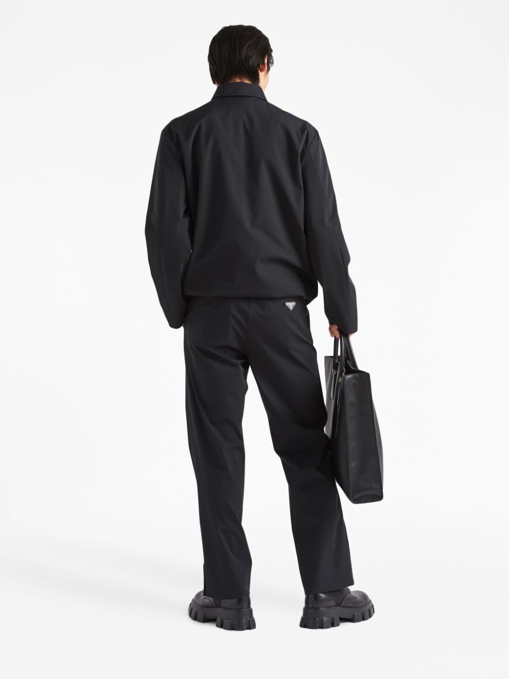 Prada Men Pantaloni In Tecno Stretch