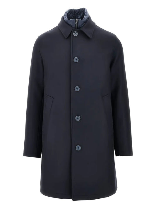 Herno Men Single-Breasted Padded Coat