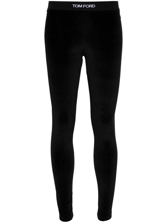 Tom Ford Women Stretch Lustrous Velour Signature Leggings