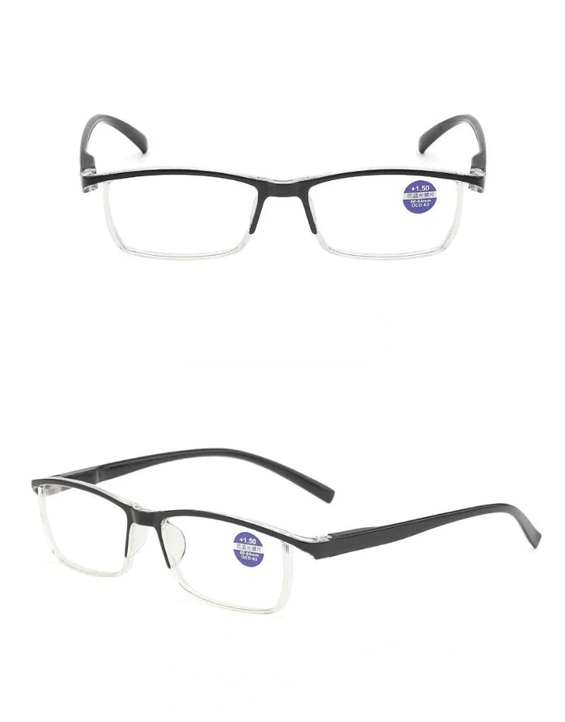 BrightVision 4-Pack Spring Hinge Anti-Blue Light Readers - Stylish Protection for Your Eyes