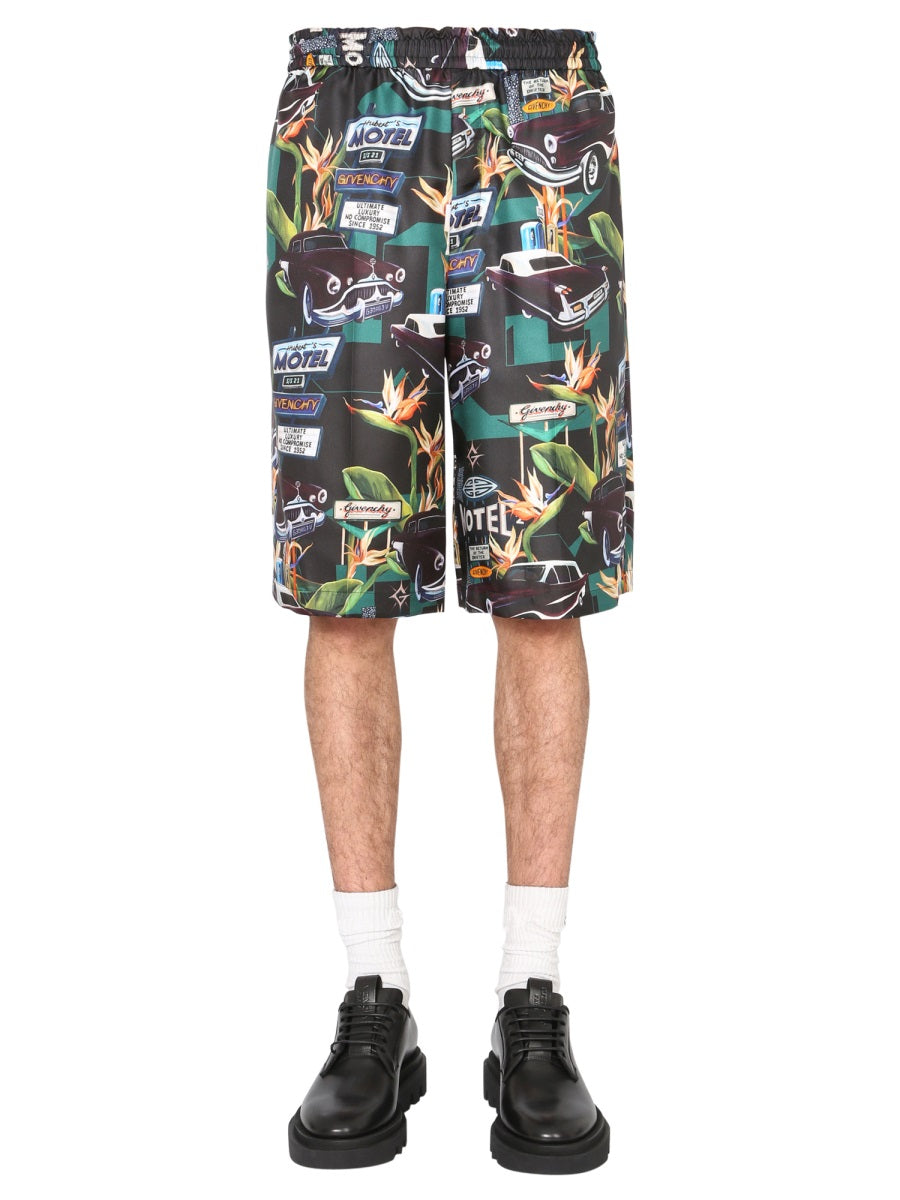 Givenchy Men Silk Bermuda