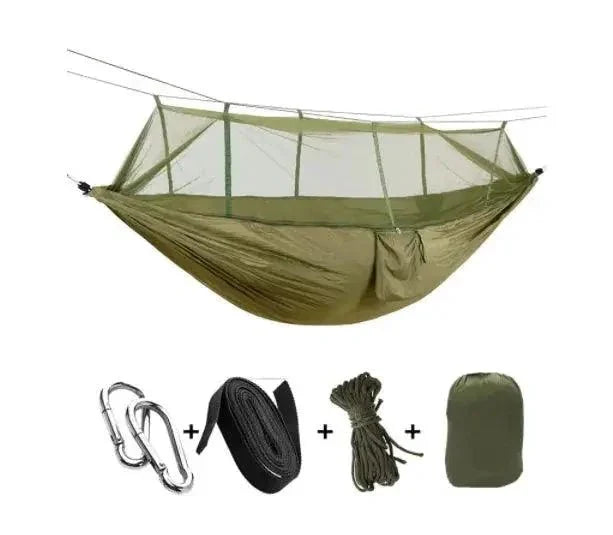Bug-Free Camp Hammock: Ultimate Peace from Insects - Durable 210T Nylon Fabric