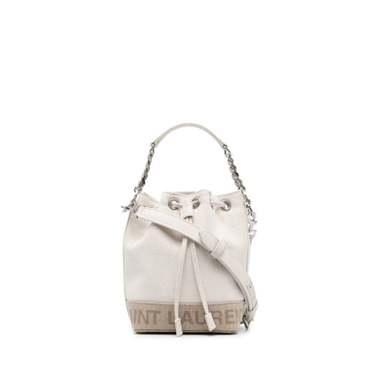 Saint Laurent Neutrals Bucket Bags Women