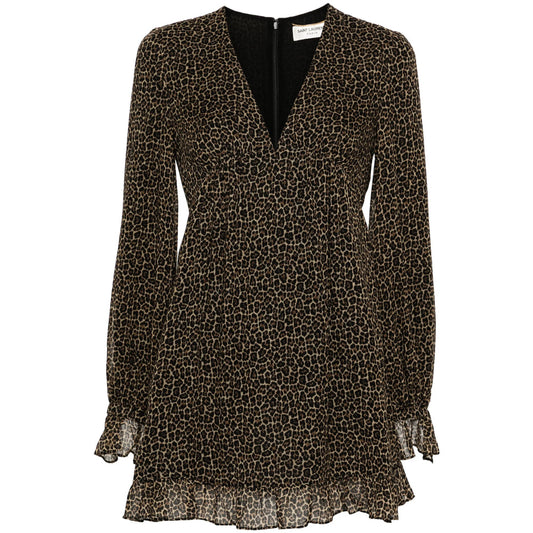 Saint Laurent Brown Dresses - Day Dresses Women