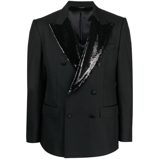 Dolce & Gabbana Black Jackets - Blazers Men