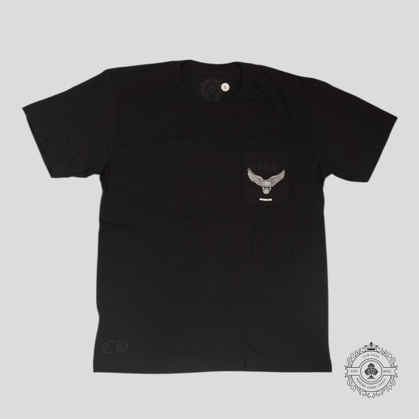 Chrome Hearts Foti Harris X Aerosmith Pocket Tee in Black
