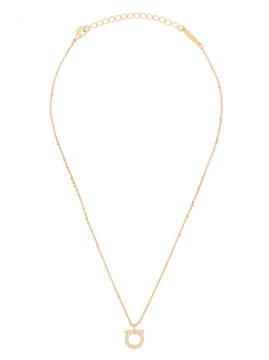 Ferragamo Women Gancini Crystals Necklace - L