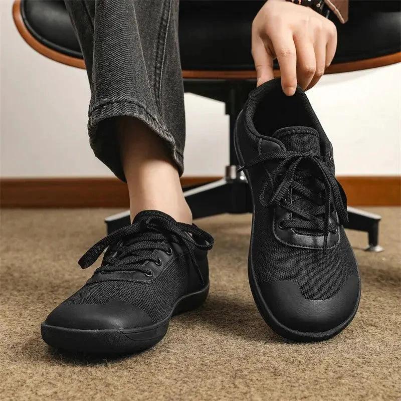 MANDOTOS Breathable Wide Toe Mesh Running Shoes for Men with Lightweight Responsive Sole