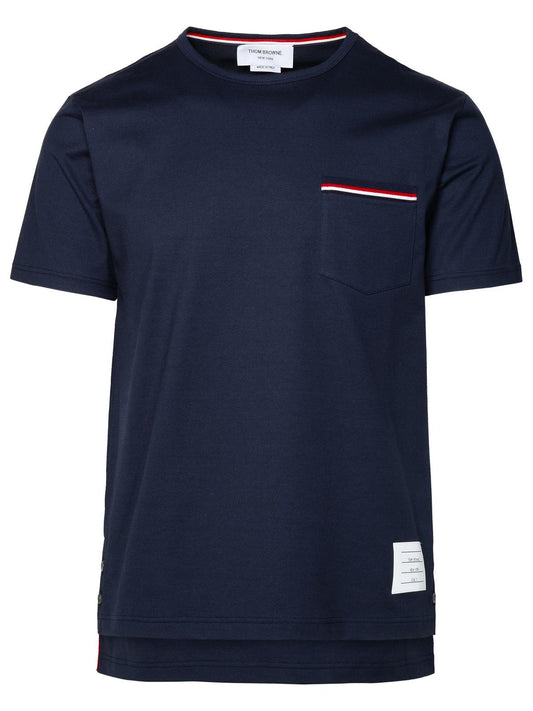 Thom Browne Navy Cotton T-Shirt Men