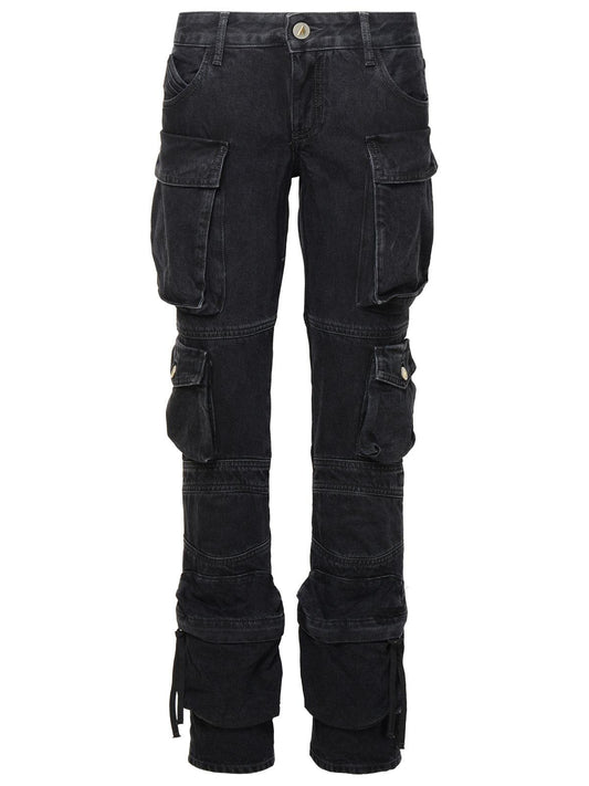 The Attico 'Essie' Black Cotton Jeans Women