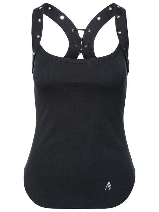 The Attico Black Cotton Top Women