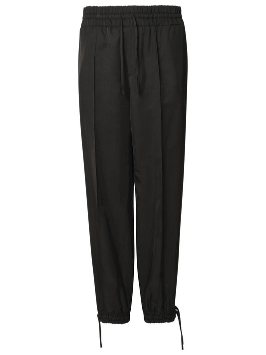 Jil Sander Black Viscose Trousers Women