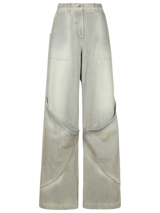 The Attico Gray Cotton Jeans Women
