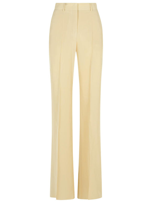 Sportmax 'Orario' Ivory Viscose Trousers Women