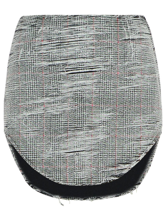 Diesel 'Ada' Grey Cotton Miniskirt Women