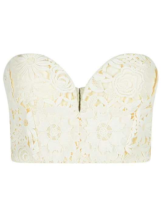 Rotate '3D' White Polyester Corset Women